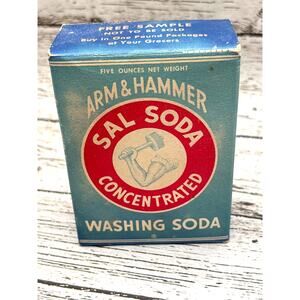 1950s Arm & Hammer Sal Soda Sample Size Unopened NOS Advertising Collectible